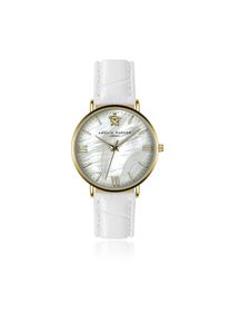 Quarzuhr AMELIA PARKER "AF7-S108G", wei&szlig;, Armbanduhren, Damen, Quarzuhr