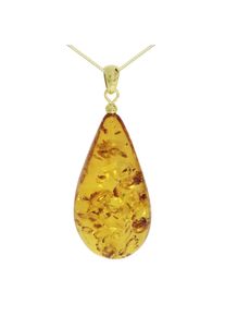 Kette mit Anh&auml;nger OSTSEE-SCHMUCK "OSTSEE-SCHMUCK Kette mit Anh&auml;nger Tropfen ca. 42 mm lang" Gr. 42, gold (wei&szlig;, neutral), Halsketten, Damen, 42cm, Gelbgold 333, L: 42, Kette mit Anh&auml;nger