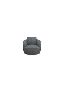 Sessel FLEXLUX "Torino, rund, drehbar, Einzelsofa, Polstersessel", gr&uuml;n (moss gr&uuml;n), B:90cm H:85cm T:92cm, 100% Polyester, Sessel, Sessel, Modernes, organisches Sessel-Design, Kaltschaum, Wellenunterfederung