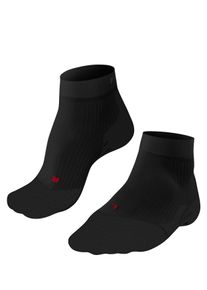 Tennissocken Falke "TE 4 Short", Damen, Gr. 39-40, 3000, schwarz, Obermaterial: 39% Polypropylen, 30% Polyamid, 29% Baumwolle, 2% Elasthan, unifarben, Socken Tennissocken