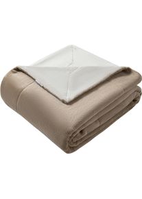 Wohndecke OTTO HOME "Tobbin", beige, B:150cm L:200cm, Polyester, Wohndecken, Wohndecke, doppelseitige Wohndecke aus Flannel, verschiedene Gr&ouml;&szlig;en, zweifarbig