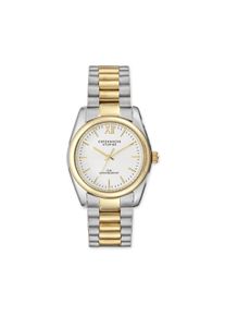 Quarzuhr Copenhagen Studios "Classic Round Watch", gold (silberfarben, goldfarben, wei&szlig;), Armbanduhren, Damen, Quarzuhr, Armbanduhr, Damenuhr, Edelstahlarmband, analog