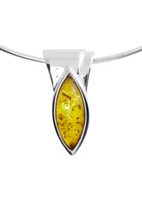Halsreif OSTSEE-SCHMUCK "OSTSEE-SCHMUCK Halsreif mit Anh&auml;nger Gleiter-Rieke" Gr. 42, silber (wei&szlig;, neutral), Halsketten, Damen, 42cm, Silber 925 (Sterlingsilber), L: 42, Halsreif