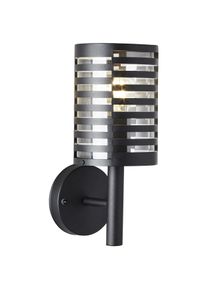 Brilliant Wandleuchte "Venlo", schwarz (schwarz matt), 1, &Oslash; 12,7cm H: 30,5cm, 1 Stk., Leuchten, schwarz matt, Wandleuchte