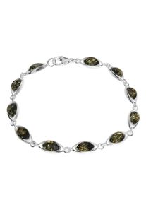 Armband OSTSEE-SCHMUCK "OSTSEE-SCHMUCK Armband Telia Armband Telia", silber (wei&szlig;, neutral), Armb&auml;nder, Damen, 18,5cm, Silber 925 (Sterlingsilber), Armband