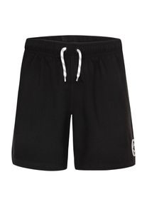 Badeshorts Converse, Jungen, Gr. 164/170, N-Gr, schwarz, Popeline, Polyester, bestickt, unifarben, Badehosen Badeshorts, schnelltrocknendes Material, leichtes Obermaterial aus Polyester