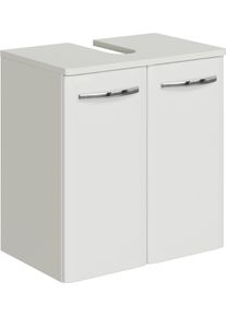 Waschbeckenunterschrank SAPHIR "Quickset 326, mit 2 T&uuml;ren, 50cm breit", wei&szlig; (wei&szlig; glanz), B:50cm H:53cm T:33cm, Schr&auml;nke, Waschbeckenunterschrank