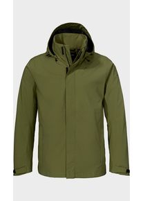 Sch&ouml;ffel Outdoorjacke SCH&Ouml;FFEL "Jacket Gmund M", Herren, Gr. 46, 6875, gr&uuml;n, Oberstoff: Aussenseite: 100% Polyester. (Membran: Thermoplastisches Polyurethan). Futter Rumpf oben: 100% Polyester, regular fit, hoch geschlossener Ausschnitt, Jacken Outdoorjacke