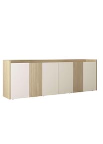 Sideboard OTTO HOME "Sideboard ALTEA, Kommode, Schrank, Kredenz", eiche chopin, kaschmir matt, B:220cm H:75cm T:40cm, Sideboards, Sideboard, Mit 6 Dreht&uuml;ren, 6 Innenf&auml;cher, B.220 cm