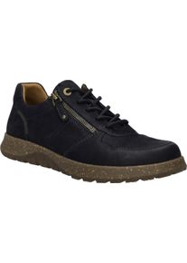 Schn&uuml;rschuh Josef Seibel "Jaron 05", Herren, Gr. 43, ocean, Leder, Schuhe Schn&uuml;rschuh, Halbschuh mit praktischem Au&szlig;enrei&szlig;verschluss, Weite H (=sehr weit)