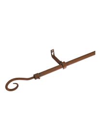 Gardinenstange Liedeco "Syrakus &Atilde;&tilde; 16 mm", braun (rost), &Oslash;:16mm, Metall, Gardinenstangen, Gardinenstange