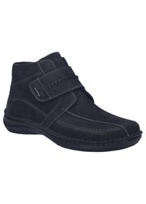 Winterstiefelette Josef Seibel "New Anvers 95", Herren, Gr. 47, schwarz, Leder, Schuhe Winterstiefelette, Komfortschuh, Klettschuh in Weite K