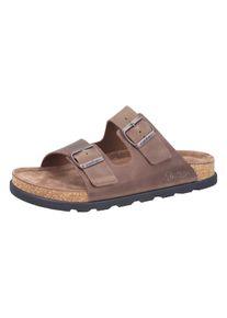 Sandale Rieker "Sandale", Herren, Gr. 40, braun, Obermaterial: 50% Rindsleder Leather cow. 50% Lammleder LEL., Schuhe Sandale