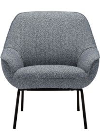 Sessel "Designsessel CR.482 in hochwertiger Detailverarbeitung, Breite 76cm", blau (saphierblau, steingrau), B:76cm H:83cm T:83cm, CREATION BY ROLF BENZ, Sessel, Sessel, und tollem Sitzkomfort