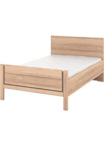 Holzbett Musterring "Sorrent, Bettgestell, Bettrahmen, teilmassiv Eiche", braun (wei&szlig;, neutral), B:120cm L:190cm, Betten, Holzbett, Eiche teilmassiv, Liegeh&ouml;henverstellung, Stollenfu&szlig;teil
