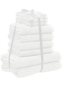 Handtuch Set OTTO HOME "Regona, als 10 tlg Set und Serie, Premium Handt&uuml;cher, 500 gr/m&sup2;", wei&szlig;, 10 Stk., Frottier, Frottier, Obermaterial: 100% Baumwolle, Handtuch-Sets, Handtuch Set, Duscht&uuml;cher, Handt&uuml;cher, G&auml;stet&uuml;cher, Seift&uuml;cher, 5 Jahre Garantie