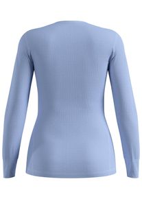 Funktionsshirt Odlo "Odlo ACTIVE WARM", Damen, Gr. M, blau (blau heron), 100% Polyester, Shirts Funktionsshirt