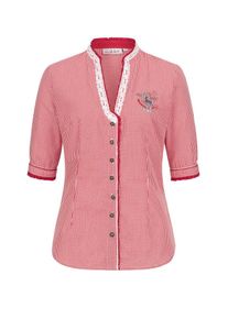 N&uuml;bler Dirndlbluse N&Uuml;BLER "Trachtenbluse Sandy", Damen, Gr. 38, rot, Obermaterial: 70% Baumwolle CO. 30% Polyester PES., Blusen Dirndlbluse