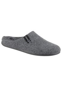 Pantoffel VERBENAS "Eagle", Damen, Gr. 42, grau, Filz, meliert, Schuhe Pantoffel, Clog, Homeslipper, Hausschuh zum Schlupfen