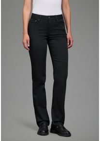 Gerade Jeans Arizona, Damen, Gr. 22, K + L Gr, schwarz, Denim/Jeans, Obermaterial: 72% Baumwolle, 26% Polyester, 2% Elasthan, unifarben, normal, Jeans Gerade Jeans, gerade geschnitten, normale Passform, hohe Leibh&ouml;he