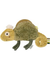 babyFEHN Greifspielzeug FEHN "Lazy, Crazy & Pink, Knister-Cham&auml;leon", gr&uuml;n (khaki, olive), Greifspielzeug, BabyB:19,5cm H:1cm L:12,5cm, Pl&uuml;sch, Softvelour, Greifspielzeug, B:19,5cm H:1cm L:12,5cm