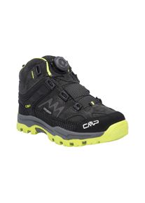 Outdoorschuh CMP "KIDS KIRUNA MID FITGO WP TREKKING SHOES", Kinder, Gr. 38, schwarz (piombo, acido), Leder, Schuhe Outdoorschuh, wasserdicht