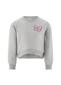 Sommerkleid happy girls "Pulli", M&auml;dchen, Gr. 146, EURO-Gr&ouml;&szlig;en, grau (grau melange), Stoff, 100% Baumwolle, normal, Kleider Sommerkleid