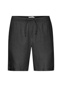 !Solid Shorts SOLID "Shorts SDAurelius", Herren, Gr. XXL, N-Gr, schwarz (true schwarz), Obermaterial: 58% Leinen LI. 42% Viskose CV., Hosen Shorts