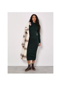 Apricot, Damen, Strickkleid &raquo;Midikleid aus Rippenstrick&laquo; mit hochgeschlossenem Ausschnitt, Gr&uuml;n, XL (42) - N-Gr, Midikleid im Rippstrick