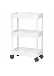 Chariot de rangement Divit TW1 desserte de cuisine plastique &agrave; roulettes 5 niveaux desserte &agrave; roulettes DPLC1