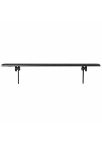 Divit AV4 &Eacute;tag&egrave;re murale pour box &ndash; Tablette multim&eacute;dia fine support mural pour r&eacute;cepteur routeur et lecteur DVD acier noir