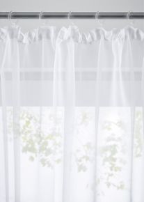 bonprix Perdea uni din poliester reciclat, alb, &Icirc;/Lă: 245/450 cm