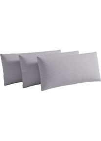 Sit & More Sofakissen SIT & MORE "Vanity, 2er-Set, B: 60 cm", grau (silber), B:60cm H:30cm T:12cm, Stoff, Polsterauflagen, Sofakissen