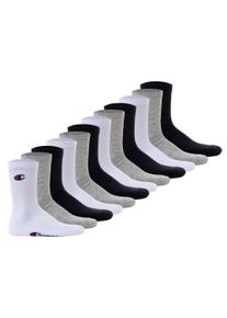 Kurzsocken Champion "Socken 12er Pack", Damen, Gr. 39-42, bunt (schwarz, wei&szlig;, grau), Obermaterial: 70% Baumwolle CO. 28% Polyester PES. 2% Elasthan EL., Socken Kurzsocken