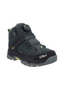 Outdoorschuh CMP "KIDS KIRUNA MID FITGO WP TREKKING SHOES", Kinder, Gr. 41, grau (jungle, cardamom), Leder, Schuhe Outdoorschuh, wasserdicht