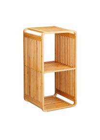 Scaffale ad angolo cucina 2 ripiani Divit RG25 Scaffale da cucina Scaffale angolare a terra Scaffale a terra Bamb&ugrave; DPLC3