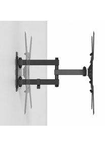Support Mural TV Orientable Inclinable Divit TH12 Support Mural T&eacute;l&eacute;viseur Fixation T&eacute;l&eacute;viseur Full Motion jusqu'&agrave; 65 pouces 30 kg noir