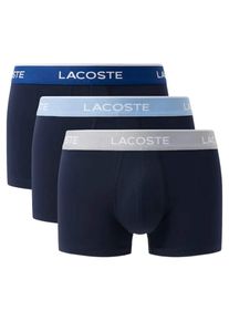 Lacoste Boxers 'Tripack boxers Lacoste marino cotton trunk' Homme bleu taille S
