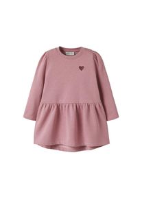 name it Minikleid &raquo;NMFVIMA LS SWE DRESS BRU&laquo; Baumwollmischung, regular fit rosa, Gr&ouml;&szlig;e 116