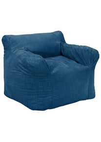 M&Ouml;BELIX M&ouml;belix , Dunkelblau , Textil , 450 l , F&uuml;llung: recyceltes Polystyrol (Eps) , 110x75x100 cm , Indoor ,