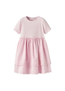 name it Minikleid &raquo;NMFHAVELLE SS DRESS&laquo; Baumwollmischung, regular fit, Lochstickerei rosa, Gr&ouml;&szlig;e 92