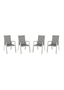 Acamp , Graphitfarben, Platinfarben , Metall, Textil , Uni , 69x97x62 cm , stapelbar, gastro- und objekttauglich, wetterbest&auml;ndig ,