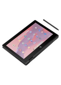 HP Fortis Flip G1m MediaTek 8186 29,46cm 11,6Zoll HD 4GB 64GB/SSD Chrome OS 1J Gar (DE) (11.60", 64 GB, 4 GB, DE, MediaTek MT8186), Notebook, Schwarz