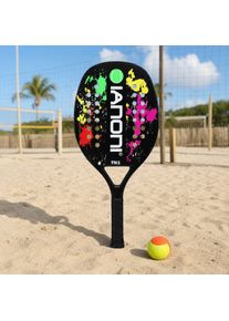 Raquette Beach Tennis Cranit TN1 Full Carbone Paddle Tennis de Plage Surface Rugueuse 50 x 30 cm DPLC2