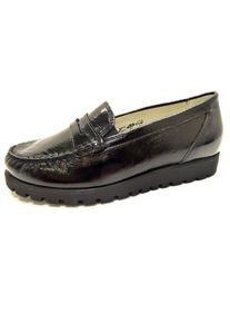 Waldl&auml;ufer Waldl&auml;ufer Mocassin 'Slipper 549002-143001 Lackleder in schwarz' Femme noir taille 38