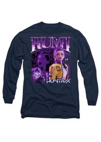 K-Pop Demon Hunters Unisex volwassen Huntr/X Rumi T-shirt met lange mouwen (Marine)