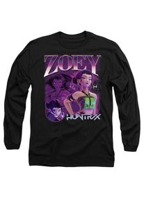 K-Pop Demon Hunters Unisex Volwassenen Huntr/X Zoey Lange Mouwen T-shirt (Zwart)
