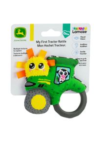 Tomy, Babyrassel, LAMAZE John Deere Rassel Mein erster Traktor Weiche Baby-Rassel leicht zu greifendem Ring, verschie