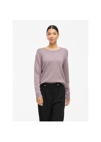 Vila Rundhalspullover &raquo;VIRIL O-NECK L/S KNIT TOP - NOOS&laquo; Viskosemischung, regular fit lila, Gr&ouml;&szlig;e XS