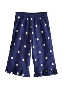 Next Pantalon Filles bleu marine / blanc taille 80